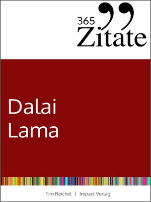 cover image of 365 Zitate des Dalai Lama